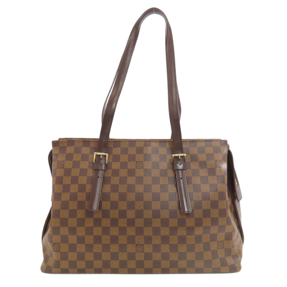 LOUIS VUITTON Authentic Brown Damier Canvas Tote Bag - Picture 1 of 16